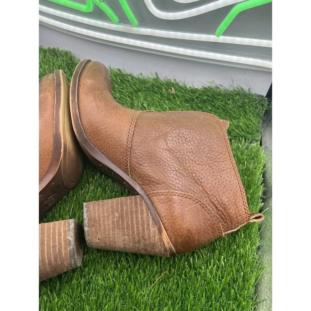 Lucky Brand Ankle High‎ Zip Boot Brown Womens Size 7M/37
